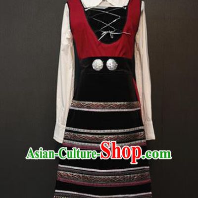 Cosplay Drama Performance Housemaid Costume Traditional Europe Female Clothing Ireland National Dress Outfits