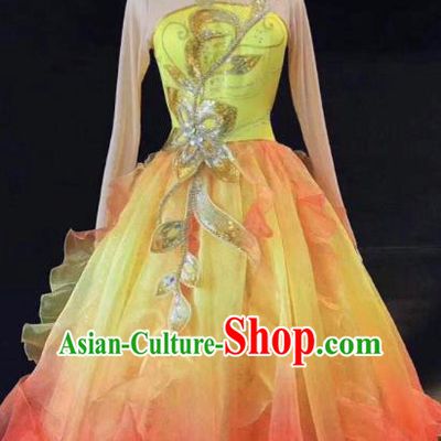 China Opening Dance Dress Traditional Classical Dance Costume Spring Festival Gala Dancers Clothing