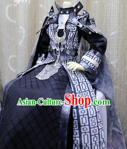 China Ancient Warrior Clothing Custom Professional Cosplay BJD Swordsman Sirius Costumes China Ancient Warrior Clothing Custom Professional Cosplay BJD Swordsman Sirius Costumes