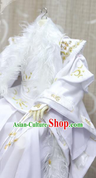 BJD Chivalrous Man Costumes Custom China Ancient Cosplay Royal Highness White Clothing BJD Chivalrous Man Costumes Custom China Ancient Cosplay Royal Highness White Clothing