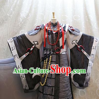 Cosplay Martial Arts Monk Commander Costumes Custom China Ancient Swordsman Clothing