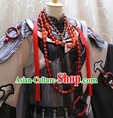 Cosplay Martial Arts Monk Commander Costumes Custom China Ancient Swordsman Clothing Cosplay Martial Arts Monk Commander Costumes Custom China Ancient Swordsman Clothing