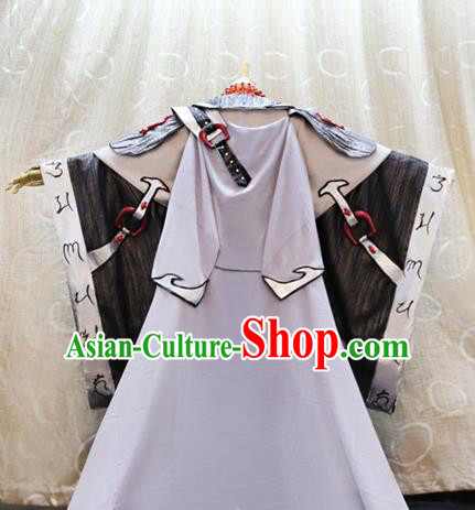Cosplay Martial Arts Monk Commander Costumes Custom China Ancient Swordsman Clothing Cosplay Martial Arts Monk Commander Costumes Custom China Ancient Swordsman Clothing