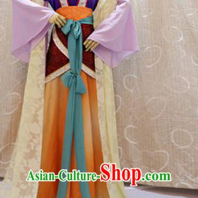China Cosplay Goddess Hanfu Dress Custom Clothing Traditional Ancient Palace Lady Costumes Full Set