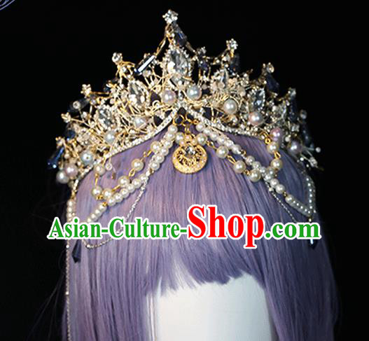 Cosplay Bride Royal Crown Halloween Princess Hair Accessories Cosplay Bride Royal Crown Halloween Princess Hair Accessories