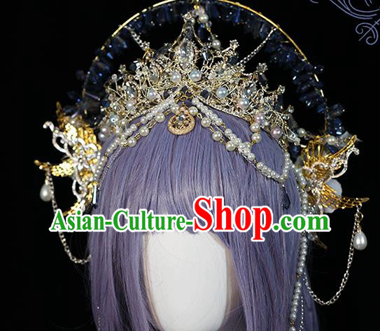 Cosplay Bride Royal Crown Halloween Princess Hair Accessories Cosplay Bride Royal Crown Halloween Princess Hair Accessories