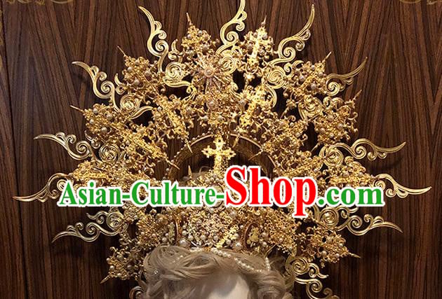 Handmade Medusa Hair Accessories Halloween Cosplay Enchantress Deluxe Golden Royal Crown Handmade Medusa Hair Accessories Halloween Cosplay Enchantress Deluxe Golden Royal Crown