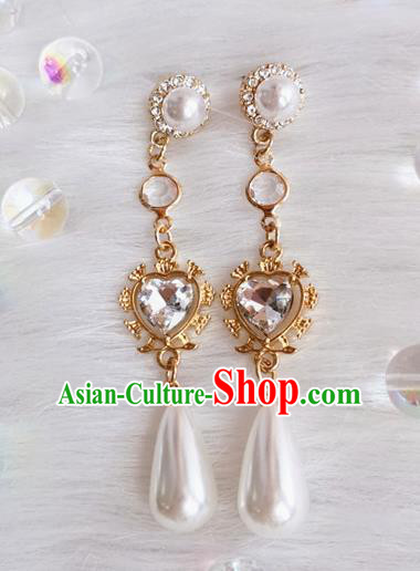 Handmade Baroque Crystal Earrings Renaissance Retro Accessories Europe Court Princess Eardrop Handmade Baroque Crystal Earrings Renaissance Retro Accessories Europe Court Princess Eardrop