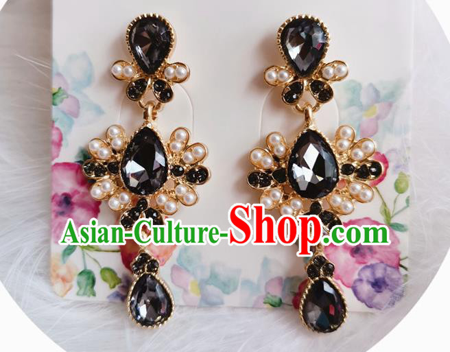 Handmade Gothic Black Earrings Retro Accessories Europe Darkness Eardrop Handmade Gothic Black Earrings Retro Accessories Europe Darkness Eardrop