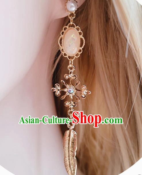 Handmade Moon Earrings Europe Court Eardrop Baroque Retro Accessories Handmade Moon Earrings Europe Court Eardrop Baroque Retro Accessories