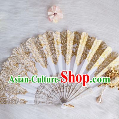 Classical Retro Fan Handmade Dance Folding Fans Europe Court Renaissance Accordion
