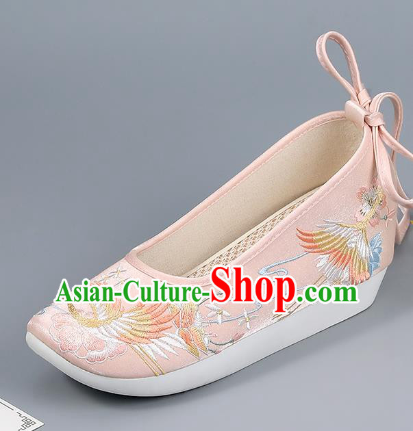 China Ancient Court Shoes Ming Dynasty Princess Shoes Embroidered Shoes Traditional Hanfu Pink Shoes China Ancient Court Shoes Ming Dynasty Princess Shoes Embroidered Shoes Traditional Hanfu Pink Shoes