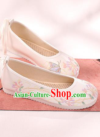 China Embroidered White Shoes Traditional Cloth Shoes Hanfu Shoes Handmade Shoes China Embroidered White Shoes Traditional Cloth Shoes Hanfu Shoes Handmade Shoes