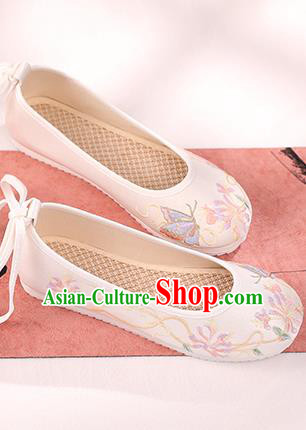 China Embroidered White Shoes Traditional Cloth Shoes Hanfu Shoes Handmade Shoes China Embroidered White Shoes Traditional Cloth Shoes Hanfu Shoes Handmade Shoes