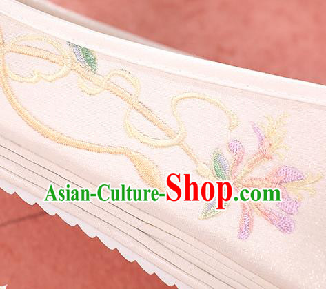China Embroidered White Shoes Traditional Cloth Shoes Hanfu Shoes Handmade Shoes China Embroidered White Shoes Traditional Cloth Shoes Hanfu Shoes Handmade Shoes