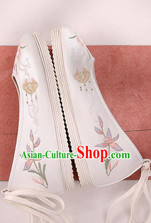 Handmade China Hanfu Shoes Traditional Cloth Shoes Women Shoes Embroidered Paper Crane Shoes Handmade China Hanfu Shoes Traditional Cloth Shoes Women Shoes Embroidered Paper Crane Shoes