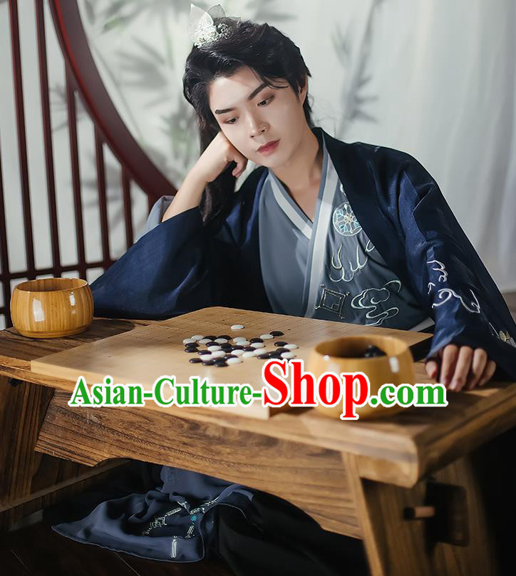 China Ancient Swordsman Apparels Traditional Jin Dynasty Chinde Hanfu Clothing for Men China Ancient Swordsman Apparels Traditional Jin Dynasty Chinde Hanfu Clothing for Men