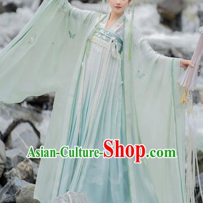 China Tang Dynasty Royal Princess Hanfu Dress Ancient Goddess Costumes Traditional Clothing