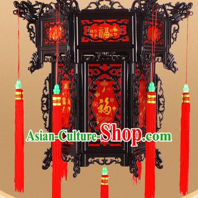 Chinese Decorations Lamp Classical Red Lanterns Traditional New Year Palace Lantern Handmade Ceiling Lamp