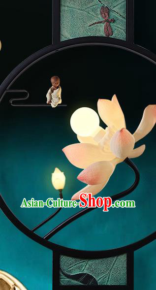 Traditional Chinese Handmade Ceiling Lamp Classical Lanterns Lotus Lantern Iron Art Lamp Traditional Chinese Handmade Ceiling Lamp Classical Lanterns Lotus Lantern Iron Art Lamp