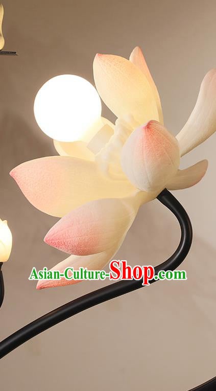 Traditional Chinese Handmade Ceiling Lamp Classical Lanterns Lotus Lantern Iron Art Lamp Traditional Chinese Handmade Ceiling Lamp Classical Lanterns Lotus Lantern Iron Art Lamp