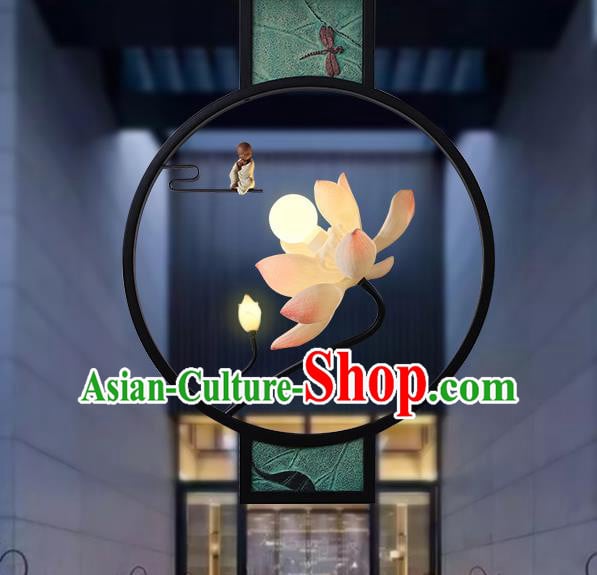 Traditional Chinese Handmade Ceiling Lamp Classical Lanterns Lotus Lantern Iron Art Lamp Traditional Chinese Handmade Ceiling Lamp Classical Lanterns Lotus Lantern Iron Art Lamp