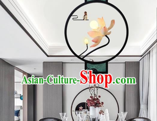 Traditional Chinese Handmade Ceiling Lamp Classical Lanterns Lotus Lantern Iron Art Lamp Traditional Chinese Handmade Ceiling Lamp Classical Lanterns Lotus Lantern Iron Art Lamp