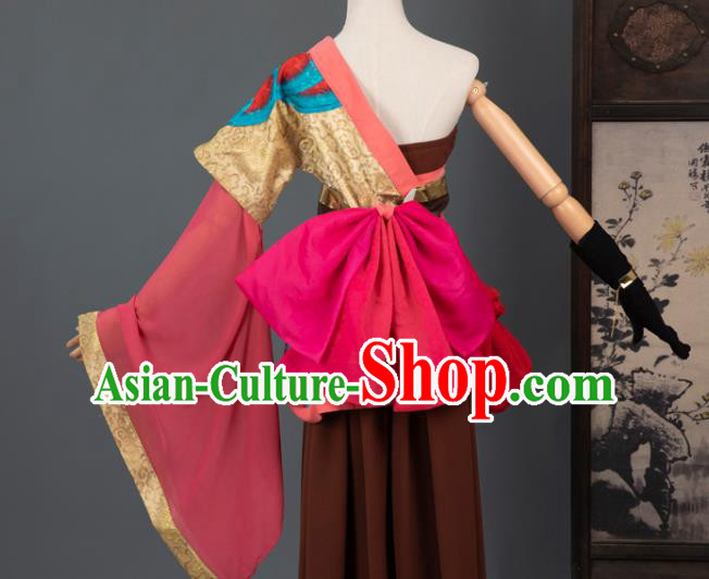 Chinese Cosplay Civilian Female Costumes Ancient Ming Dynasty Swordswoman Hanfu Apparels