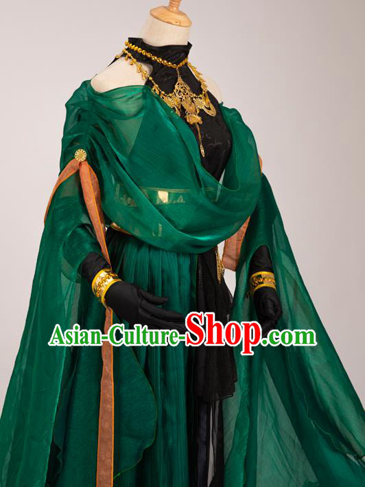 Chinese Cosplay Female Assassin Costumes Ancient Swordswoman Black Hanfu Dress Chinese Cosplay Female Assassin Costumes Ancient Swordswoman Black Hanfu Dress