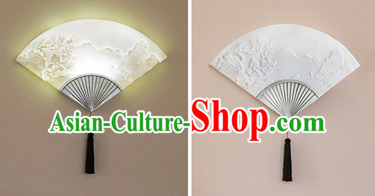 Chinese Traditional Palace Fan Wall Lamp Handmade Classical Lanterns Resin Lantern Chinese Traditional Palace Fan Wall Lamp Handmade Classical Lanterns Resin Lantern