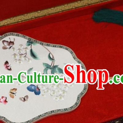 Chinese Suzhou Embroidery Palace Fan Traditional Silk Fan Embroidered Fans