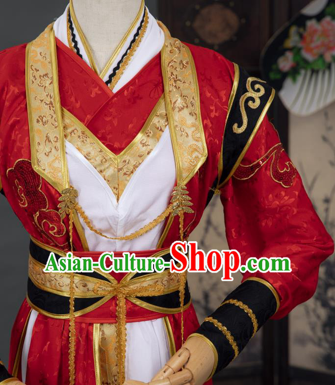 Cosplay Chinese Tang Dynasty Swordsman Costumes Ancient Chivalrous Man Wedding Clothing Cosplay Chinese Tang Dynasty Swordsman Costumes Ancient Chivalrous Man Wedding Clothing