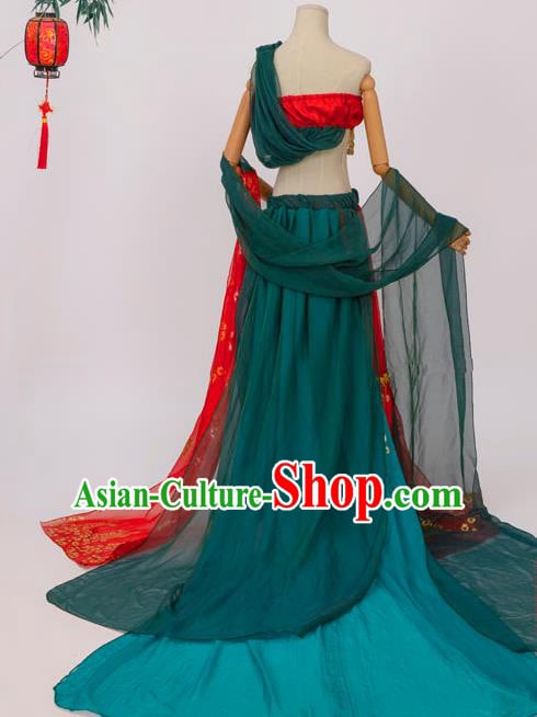 Chinese Tang Dynasty Palace Lady Costumes Ancient Flying Apsaras Hanfu Dress Classical Dance Apparels Chinese Tang Dynasty Palace Lady Costumes Ancient Flying Apsaras Hanfu Dress Classical Dance Apparels
