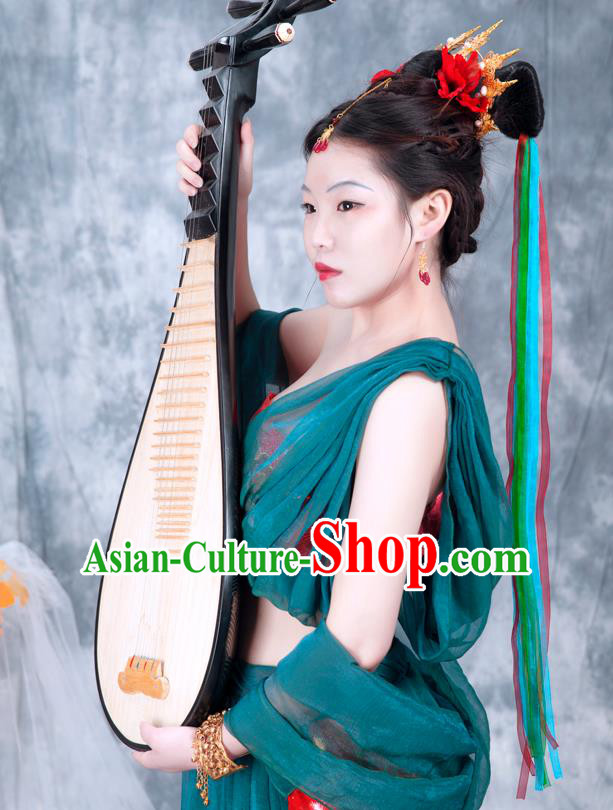 Chinese Tang Dynasty Palace Lady Costumes Ancient Flying Apsaras Hanfu Dress Classical Dance Apparels Chinese Tang Dynasty Palace Lady Costumes Ancient Flying Apsaras Hanfu Dress Classical Dance Apparels