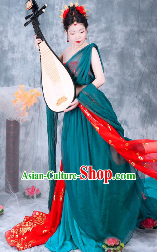 Chinese Tang Dynasty Palace Lady Costumes Ancient Flying Apsaras Hanfu Dress Classical Dance Apparels Chinese Tang Dynasty Palace Lady Costumes Ancient Flying Apsaras Hanfu Dress Classical Dance Apparels