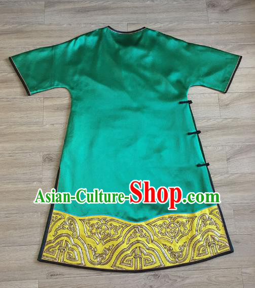 China Embroidered Lion Green Silk Qipao Dress Tang Suit Cheongsam Women National Clothing China Embroidered Lion Green Silk Qipao Dress Tang Suit Cheongsam Women National Clothing