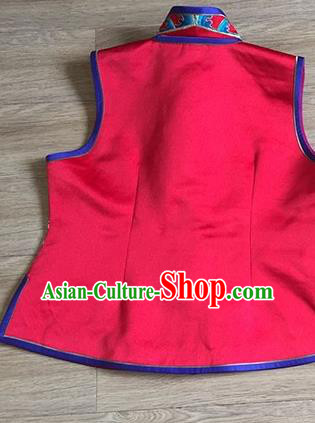 China Women Red Brocade Waistcoat National Clothing Embroidery Dragons Vest Costumes China Women Red Brocade Waistcoat National Clothing Embroidery Dragons Vest Costumes