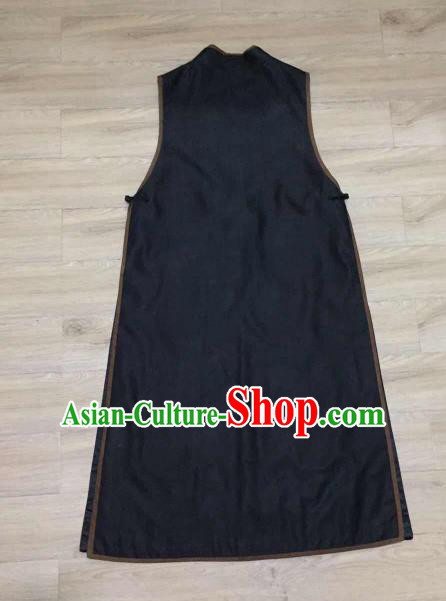 China Women Waistcoat Costumes Embroidery Dragon Black Silk Vest National Clothing China Women Waistcoat Costumes Embroidery Dragon Black Silk Vest National Clothing