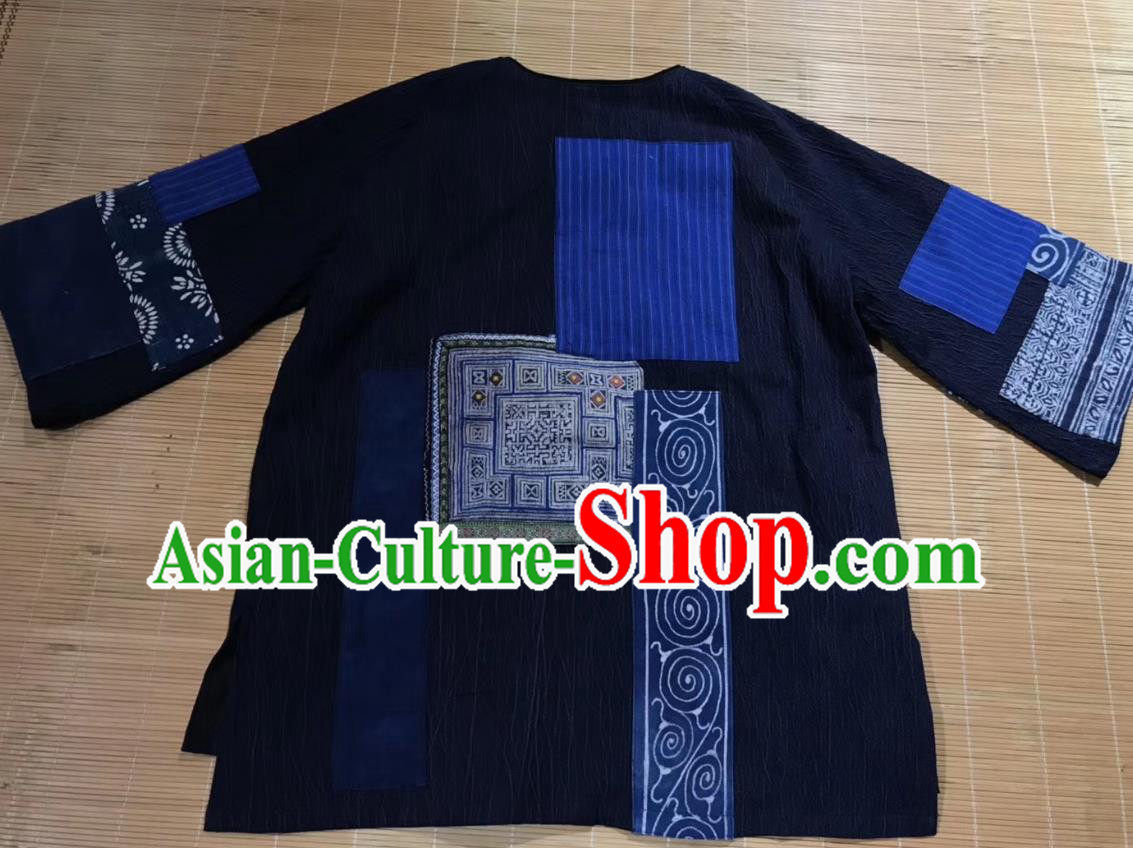 Chinese Embroidered Navy Jacket Tang Suit Outer Garment National Costume Apparels Outwear Chinese Embroidered Navy Jacket Tang Suit Outer Garment National Costume Apparels Outwear