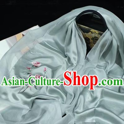 China Traditional Exquisite Embroidered Silk Tippet Mother Cappa Suzhou Embroidery Rose Scarf