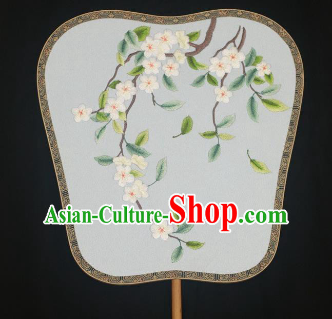 Handmade Chinese Suzhou Embroidery Palace Fan Double Sides Silk Fan Cheongsam Show Embroidered Fans Handmade Chinese Suzhou Embroidery Palace Fan Double Sides Silk Fan Cheongsam Show Embroidered Fans