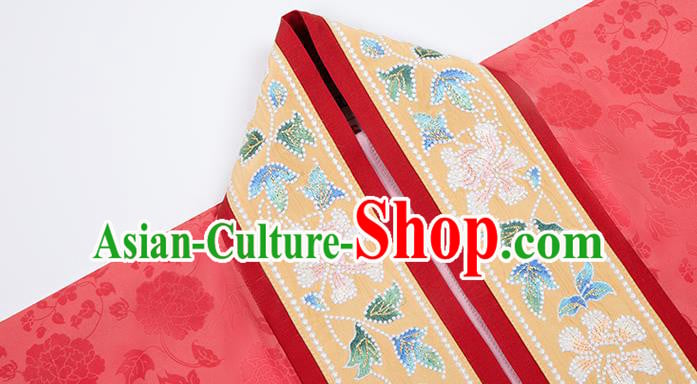 Ancient Song Dynasty Wedding Hanfu Clothing China Court Empress Embroidered Costumes Full Set Ancient Song Dynasty Wedding Hanfu Clothing China Court Empress Embroidered Costumes Full Set