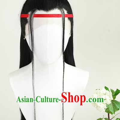 Best Chinese Cosplay Scholar Wig Sheath China Quality Lace Wigs Ancient Swordsman Wen Zhengming Wig