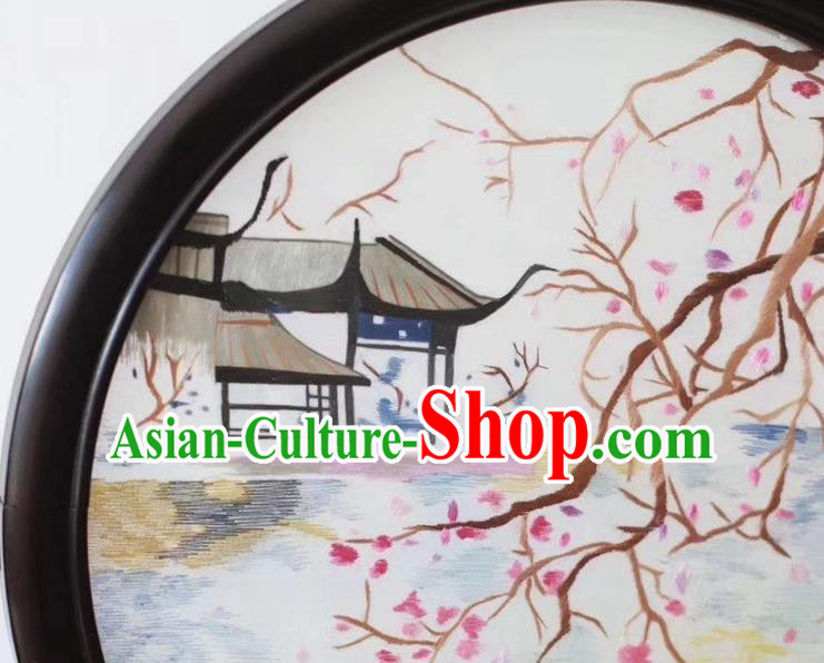 China Handmade Screen Byobu Traditional Embroidery Ornaments Craft Suzhou Embroidered Painting Desk Screen China Handmade Screen Byobu Traditional Embroidery Ornaments Craft Suzhou Embroidered Painting Desk Screen