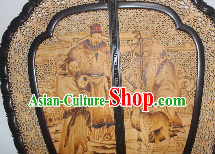 China Handmade Rosewood Carving Fan Traditional Palace Fan Craft China Handmade Rosewood Carving Fan Traditional Palace Fan Craft
