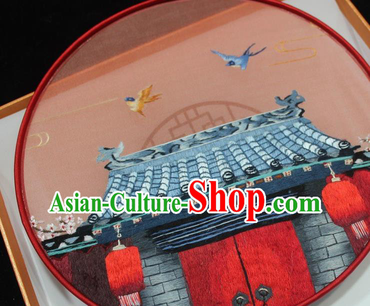 China Traditional Hanfu Silk Fan Embroidered Palace Fan Handmade Suzhou Embroidery Fan China Traditional Hanfu Silk Fan Embroidered Palace Fan Handmade Suzhou Embroidery Fan