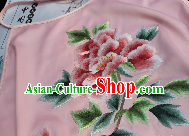 Chinese Embroidered Pink Silk Bellyband Female Underwear Suzhou Embroidery Clothing Chinese Embroidered Pink Silk Bellyband Female Underwear Suzhou Embroidery Clothing