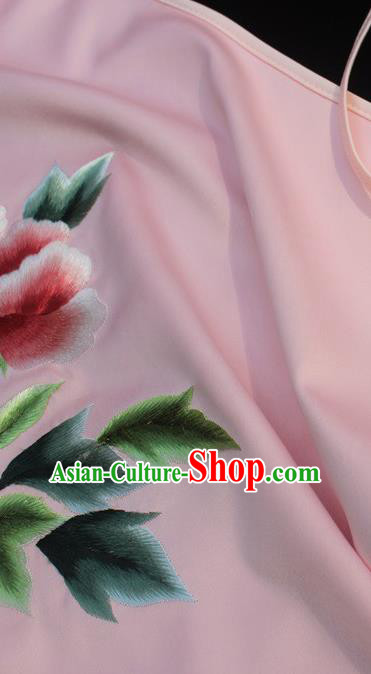 Chinese Embroidered Pink Silk Bellyband Female Underwear Suzhou Embroidery Clothing Chinese Embroidered Pink Silk Bellyband Female Underwear Suzhou Embroidery Clothing
