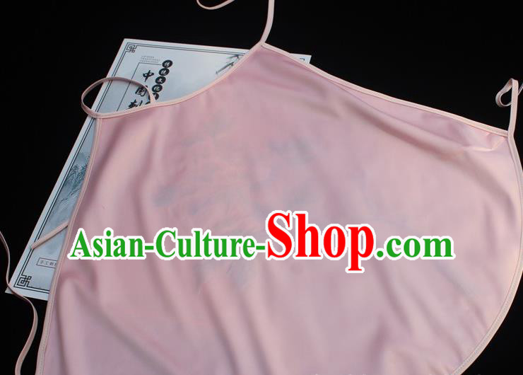 Chinese Embroidered Pink Silk Bellyband Female Underwear Suzhou Embroidery Clothing Chinese Embroidered Pink Silk Bellyband Female Underwear Suzhou Embroidery Clothing