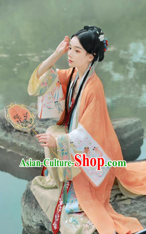 China Ancient Song Dynasty Princess Hanfu Dress Traditional Court Lady Historical Costumes China Ancient Song Dynasty Princess Hanfu Dress Traditional Court Lady Historical Costumes